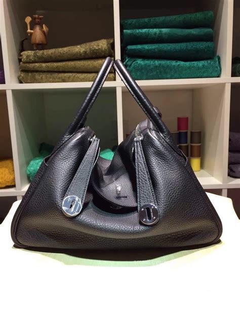 hermes black taurillon leather bag|Lindy II mini bag .